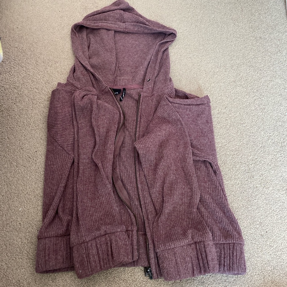 Urban Outfitters "Out From Under" purple zip up